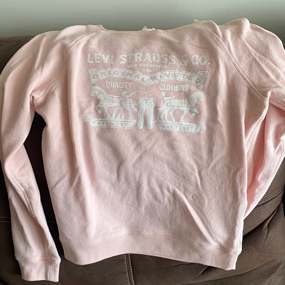 Levi's Light Pink Crew Neck Sweatshirt
